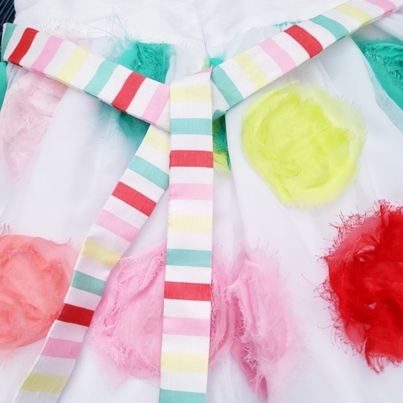 Bonnie Baby White Dress 18M w/ Ribbon Bow & Bloomers | NWOT Princess Layers - Picture 7 of 16